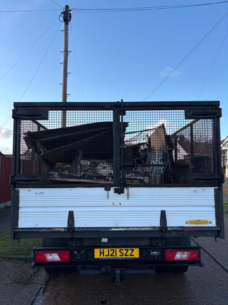 JWL caged tipper ready to load a flat clearance
